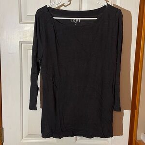 LOFT boat, neck, three-quarter length sleeve tee